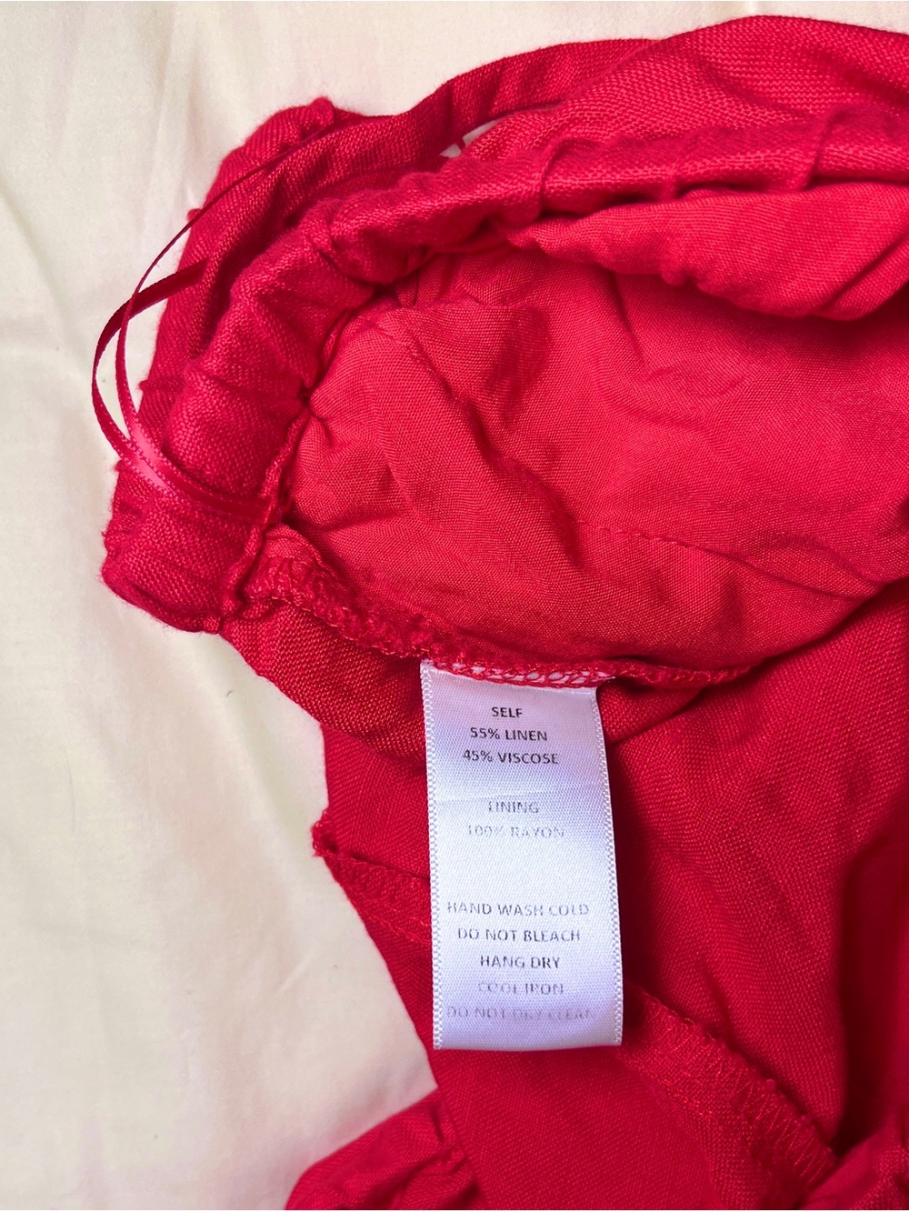 Mod Ref Red Linen Pants - Picture 7 of 7